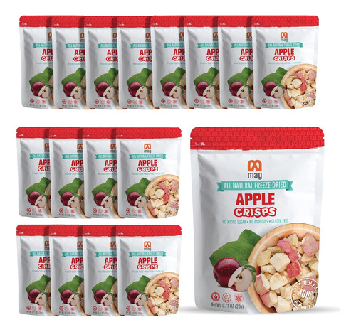Mag Bocadillos De Frutas Liofilizadas Manzanas Fuji Congelad