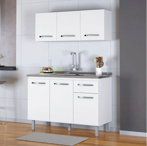 Imagen 4 de 6 de Mueble Aereo Cocina 3 Puertas Alacena Armario Colgar LG