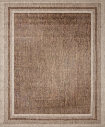 Tapete Sisal Quarto Sala Escritório Loja Lavável Anti 2,5x3 Cor Bege/marrom