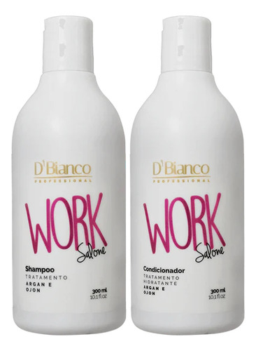 Kit Shampoo + Condicionador 300ml D'bianco Work Salone