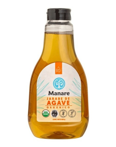 Jarabe De Agave Organico 660 Grs Manare. Sin Gluten