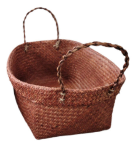 Cesta De Almacenamiento Tejida, Cesta Decorativa, Café