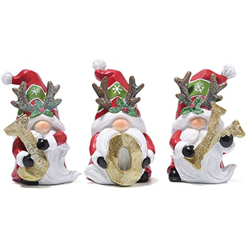 3 Pcs Decoraciones De Gnomos Navideños De Alegría, Fi...