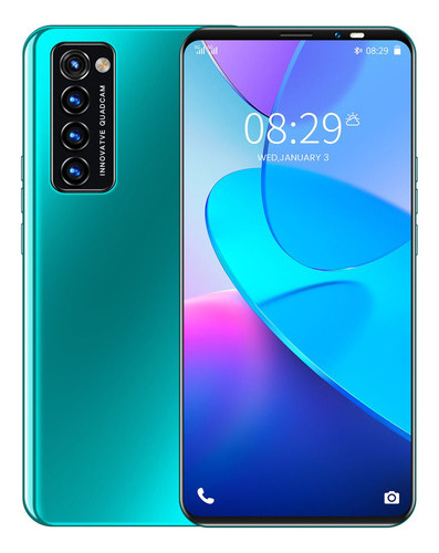 Teléfono Inteligente Android Barato Reno4 Pro 5.8 Pulgadas Ram 16gb Y Rom 1tb Verde