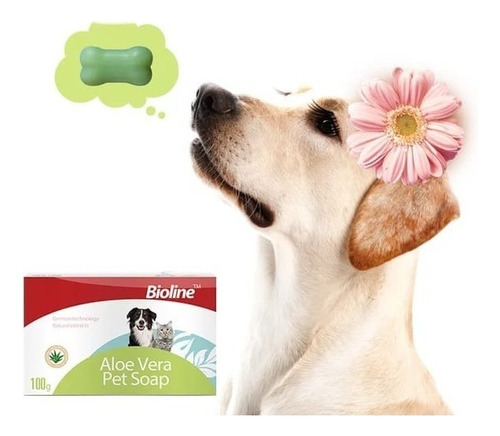 Jabón Para Perros Y Gatos Anti Pulgas/garrapatas - Aloe Vera