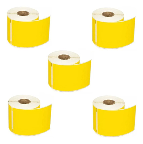 5 Rollos Etiquetas Amarilla Adhesivas 10x6cm 30256 Dymo Pr