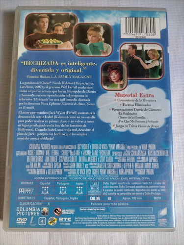 Hechizada Nicole Kidman Comedia Película Dvd Original (Usado)