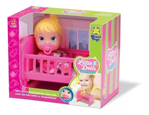 Bebê Reborn Poly Boneca Realista Pode dar Banho 48CM Girafinha