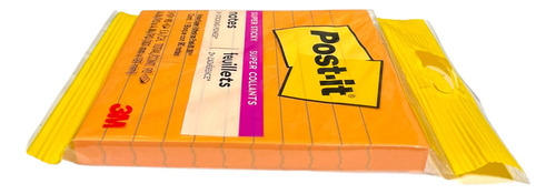 Notas Adhesivas 3m Post It Sticky 10cm Raya Naranja 90 Hojas