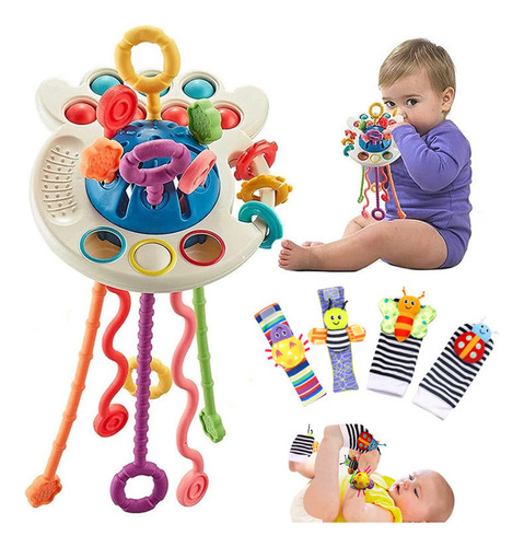 Juguete De Estimulación Temprana Baby Rattle De 5 Piezas