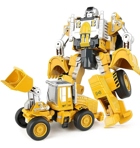 Figura Robot Transformers Camion Construccion Jeg Sy6078b-1