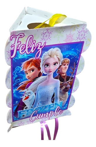 Piñata Frozen Para Cumpleaños Triangular