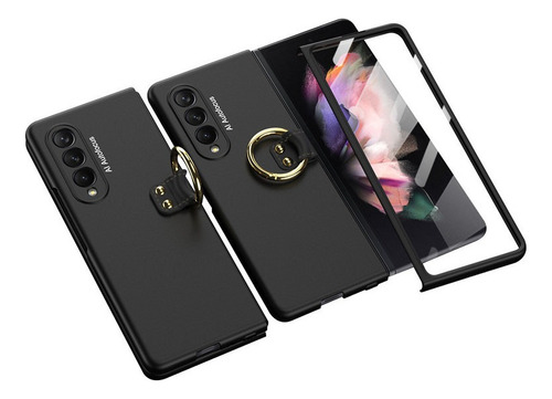 Funda Para Samsung Z Fold 3 Carcasa Celular Case Con Anillo