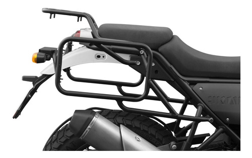 Maletas De Aluminio + Base Himalayan Royal Enfield Color Plateado