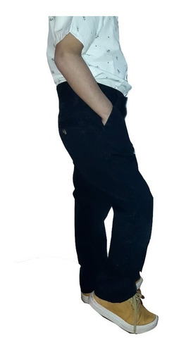 Imagen 2 de 3 de Pantalon Colegial - Gris / Azul - Blue Air Jeans