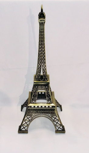 Torre Eiffiel Metal Oro Viejo Grande 48 Cm Paris