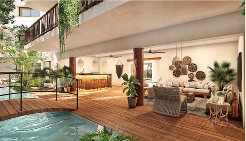 Departamento Tipo Pentouse En Venta En Tulum, Costa Caribe, Equipados.