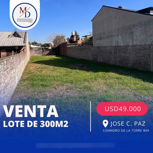 Terreno / Lote En Venta De 300m2 Ubicado En José C. Paz