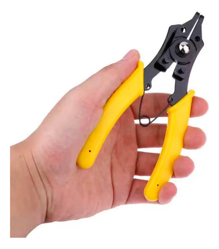 Kit Alicates Aneis Elasticos 4 Cabeçotes Intercambiaveis