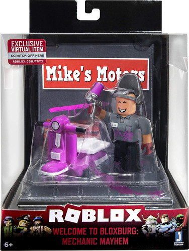 Figura Roblox Bienvenido A Bloxburg Mechanic Mikes Motors