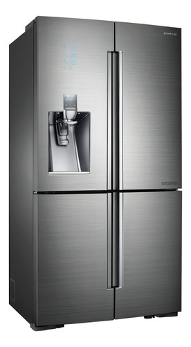 Geladeira prateada Samsung RF34H9950S4 com freezer 1003L