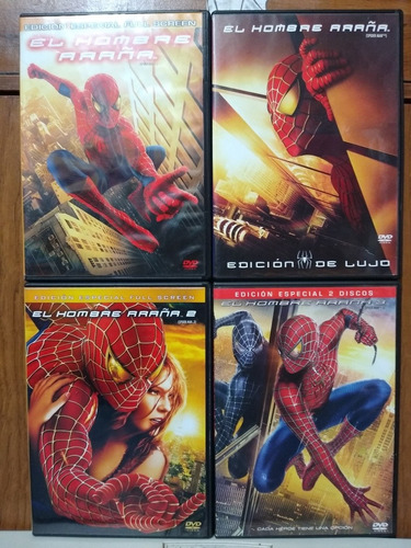 Trilogía Hombre Araña Spiderman Dvd Edición De Lujo 7 Discos