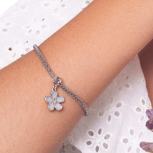 Pingente Para Colar Ou Pulseira Flor Mimos Da Mia Cpg09