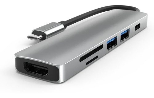 Imagen 4 de 8 de Adaptador Multipuerto Hub 6-en-1 Usb 3.0 Pd Tf Sd