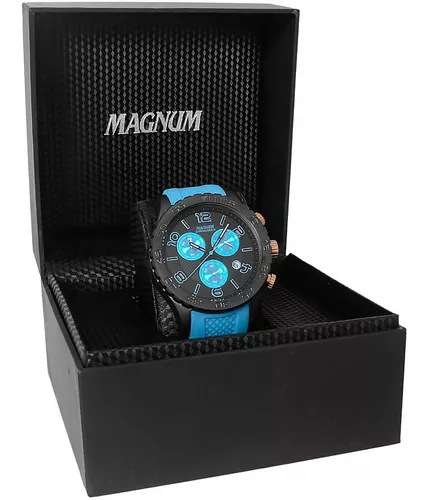 Relógio Magnum Masculino Cronógrafo Ma33504f Azul Aço Oferta