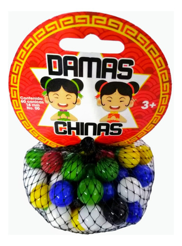 Canicas Para Damas Chinas 14mm C/60 Piezas