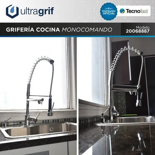 Griferia monocomando extensible cocina new arrivals