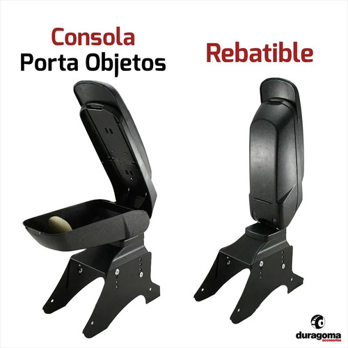Imagen 3 de 6 de Apoya Brazo Universal Rebatible Guantera Apoyabrazo Consola