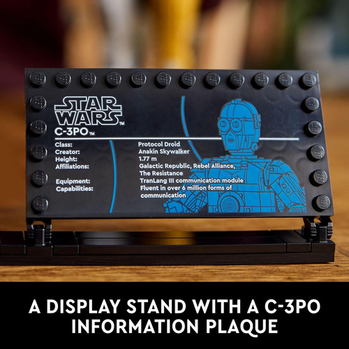 Figura Droide Lego Star Wars C-3po Para Construir, Construir