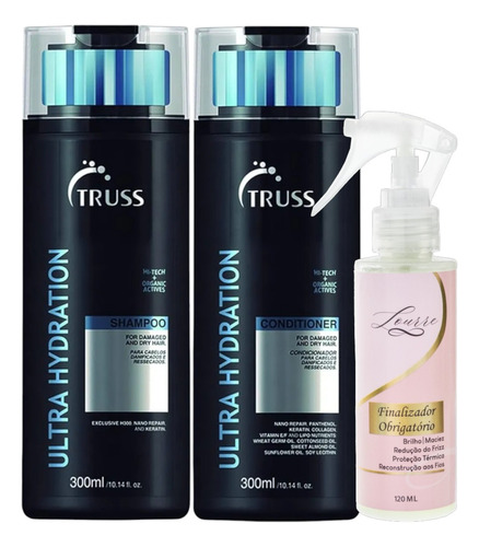 Kit Truss Ultra Hydration Shampoo+cond+finaliz Lourre 120ml