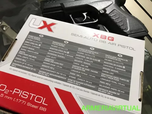 Pack Pistola Umarex XBG de balines - Arma de CO2 Calibre 4.5mm