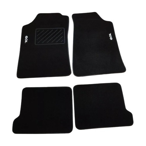 Juego O Set 4 Tapetes Vw Gol 2009-2019 Alfombra Negro