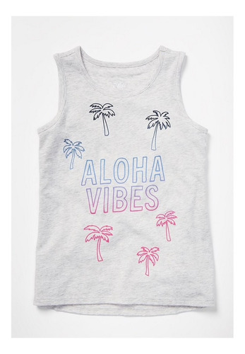 Musculosa Justice Aloha En Algodón Y Poliester Super Oferta