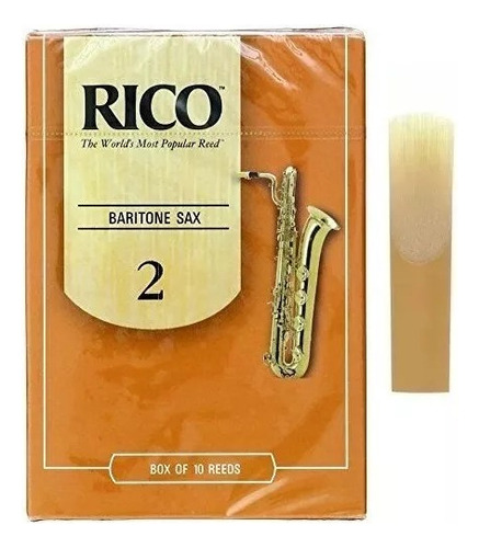 Caña Rico Para Saxo Barítono N°2, 2.5, 3, 3.5 Precio Unidad. Dureza 2