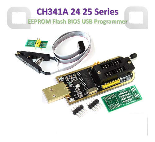 Programador Ch341a Eeprom Converter-módulo Flash-bios