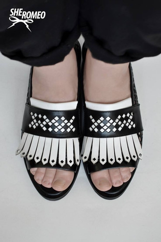 Imagen 10 de 10 de Zapato Sandalia Mocasín Abierto Peep Toe Boca D Pez Sheromeo