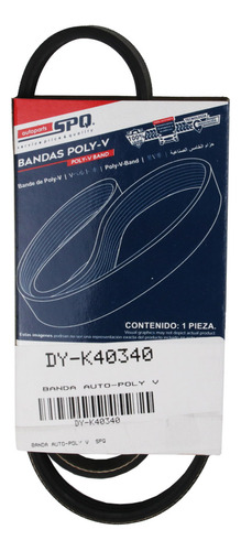 Banda Auto-poly V Prizm 89-93 Guías: 4 Longitud: 34 Pulgadas