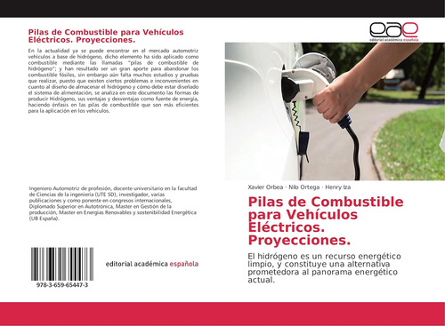 Libro: Pilas Combustible Vehículos Eléctricos Proyec