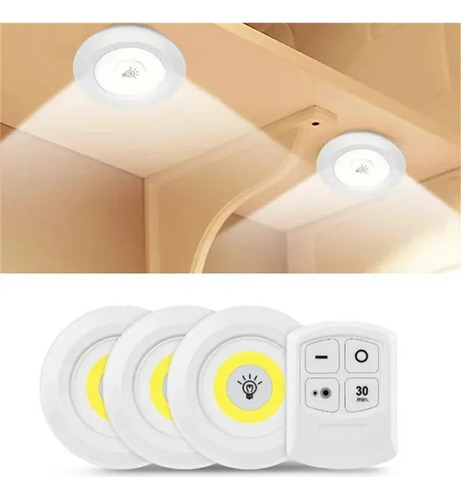 Set Luz Led X 3 Unidades Portatil