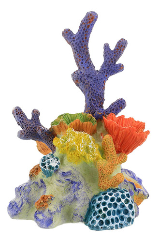 Estatuilla De Coral Artificial Escultura Pecera Accesorio De