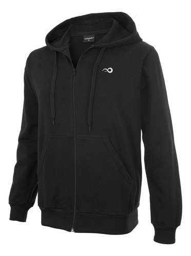 Campera Algodon Rustica Bolsillos Capucha Hombre Deportiva