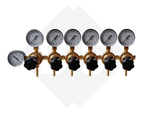 Regulador Primario Secundarios Liga Co2 6 Líneas Cerveza