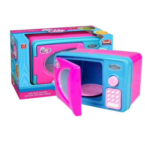 Brinquedo Forno Microondas Infantil Menina C/ Luz Som Usual