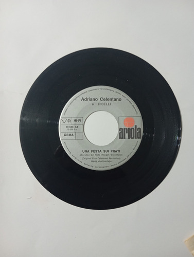 Vinilo Single Adriano Celentano // Mondo In Mi ( I-102 (Usado)