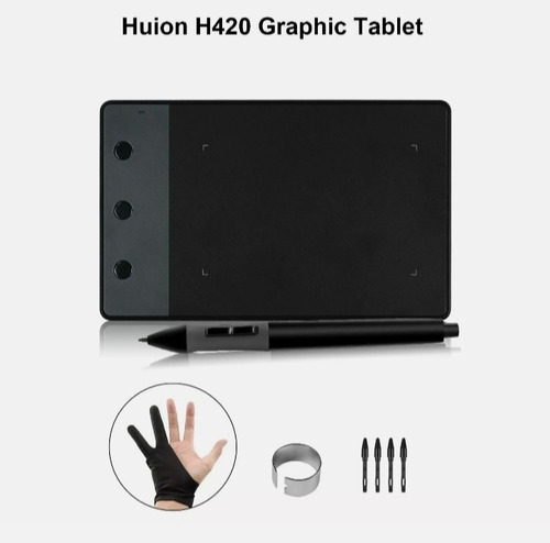 Tablet Digitalizadora Huion Small H420 Para Dibujantes Osu