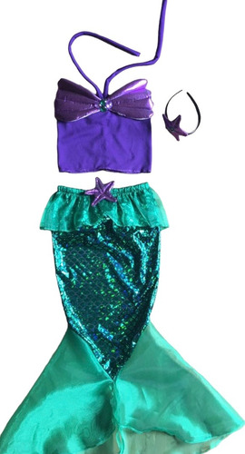 Disfraz La Sirenita Ariel. Little Mermaid
